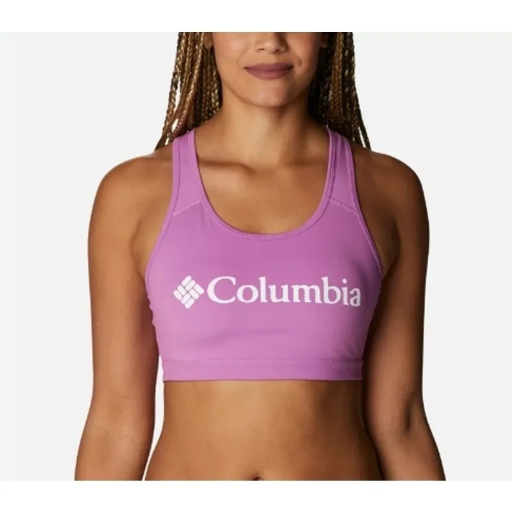 Columbia Logo Women's Racerback‎ Sports Bra Lilac